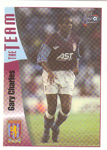 Gary Charles Aston Villa 1997/98 Futera Fans' Selection #11